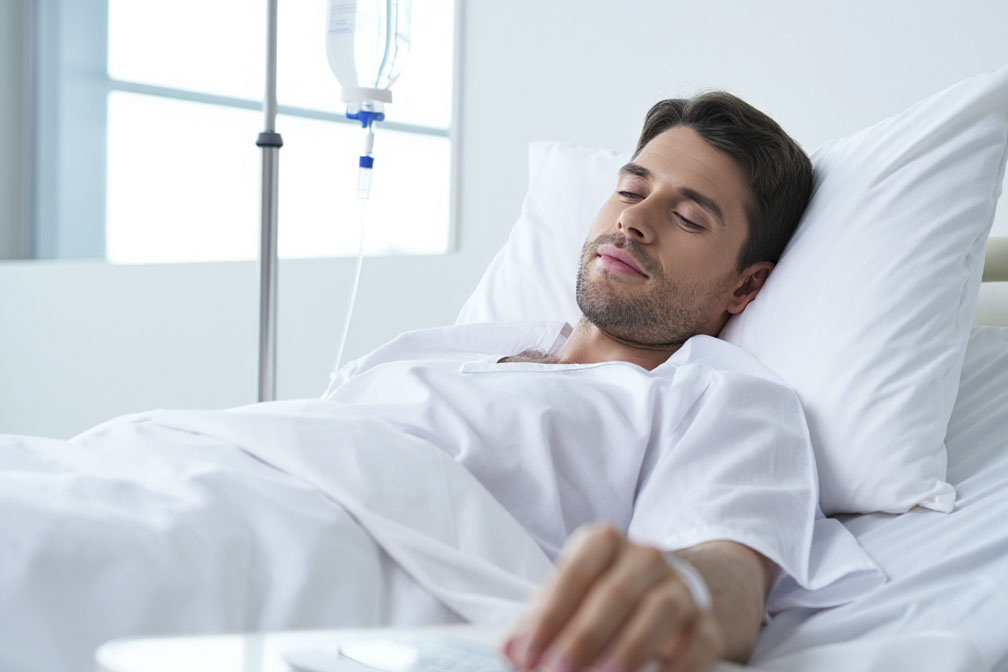 Пациент проходит лечение от кокаина